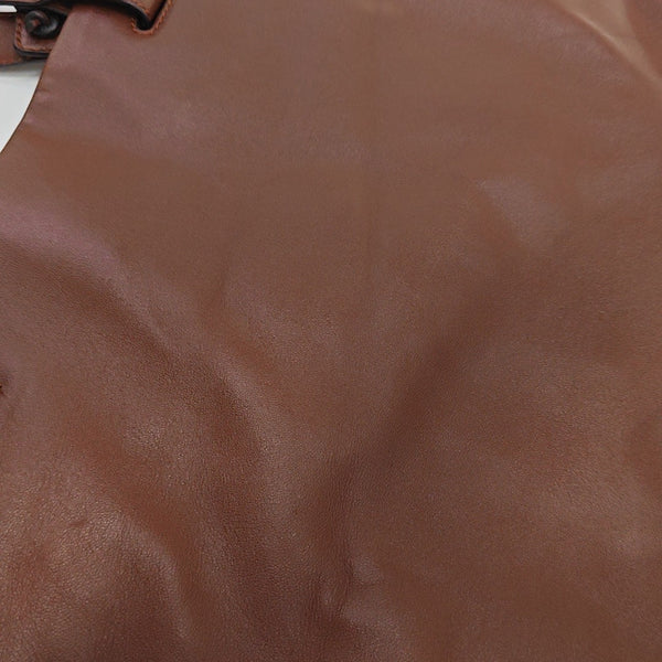 Lambskin Tote Bag Brown