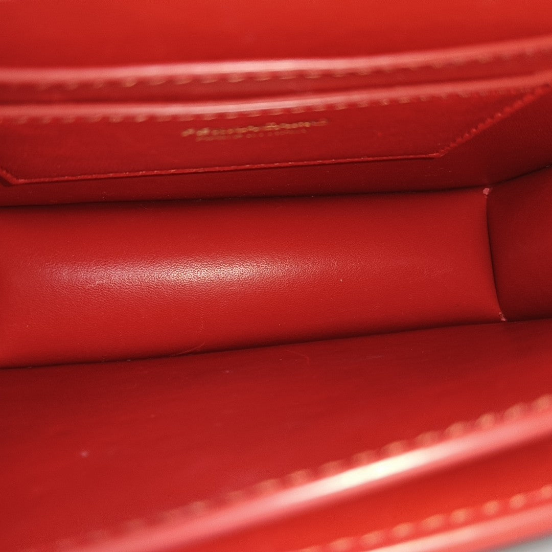 Gancio Small Calfskin Red