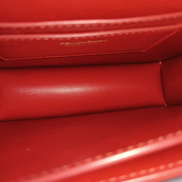 Gancio Small Calfskin Red