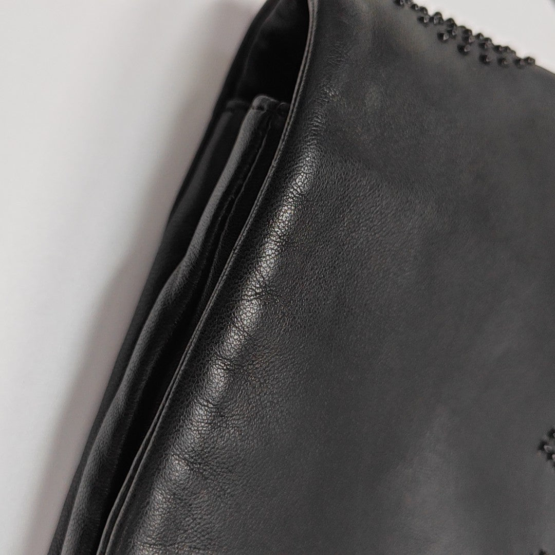 Lambskin Shoulder Bag Black