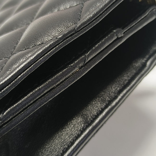 WOC Quilted Lambskin Black