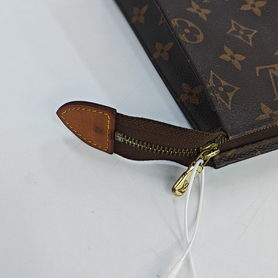 TOILET POCKET 26 Monogram Coated Canvas Brown