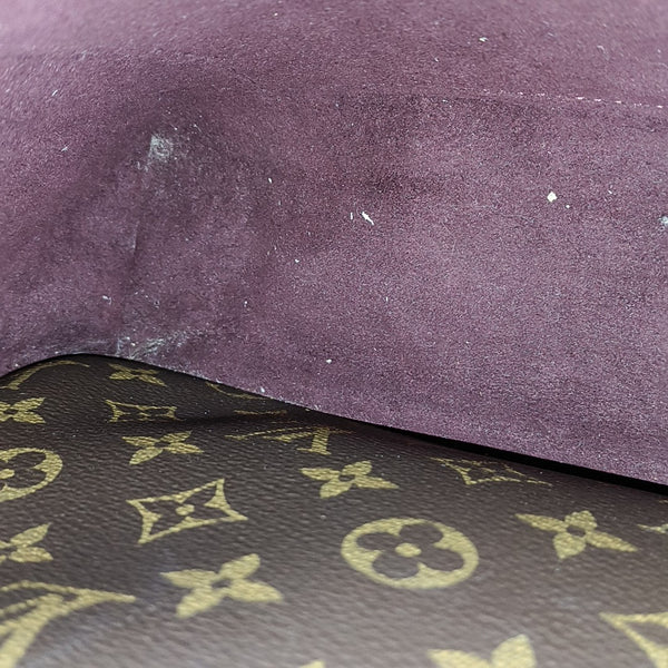MONTAIGNE MM Monogram Coated Canvas Brown