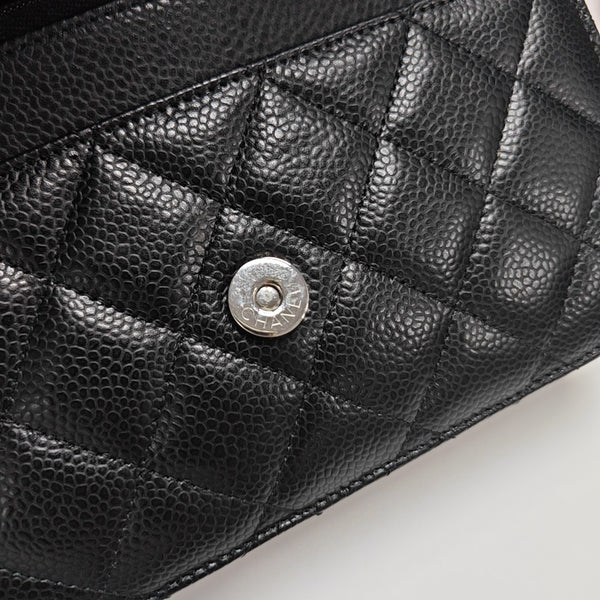 WOC Quilted Grained Calfskin Black