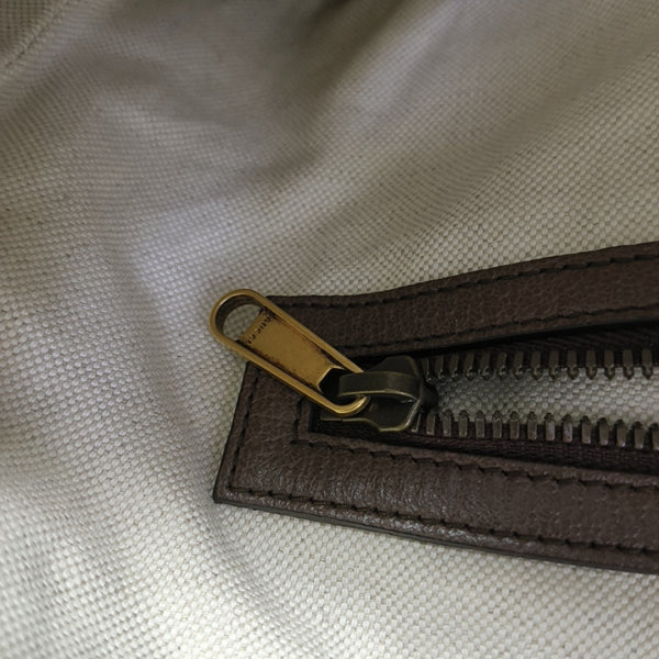 Ophidia Small Monogram Coated Canvas Beige
