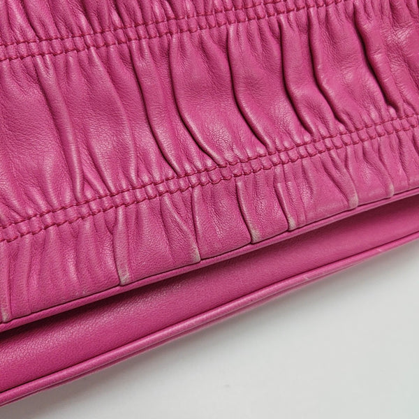 Quilted Lambskin Shoulder Bag Red