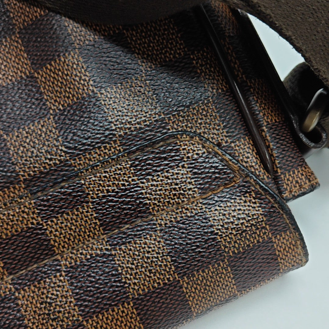BROOKLYN Damier Ebene Coated Canvas Brown