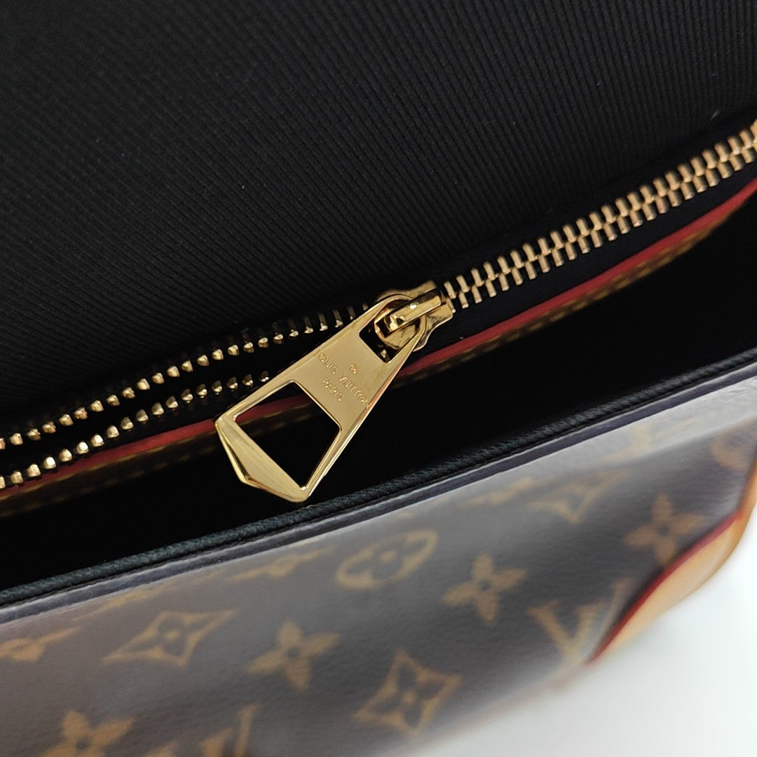 DIANE Monogram Coated Canvas Brown