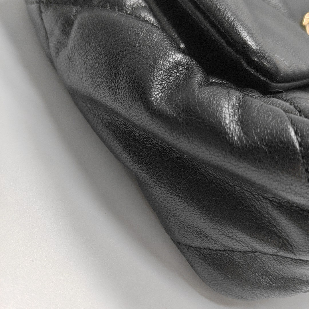 CHANEL 19 Small Quilted Lambskin Black