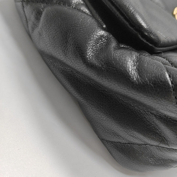 CHANEL 19 Small Quilted Lambskin Black