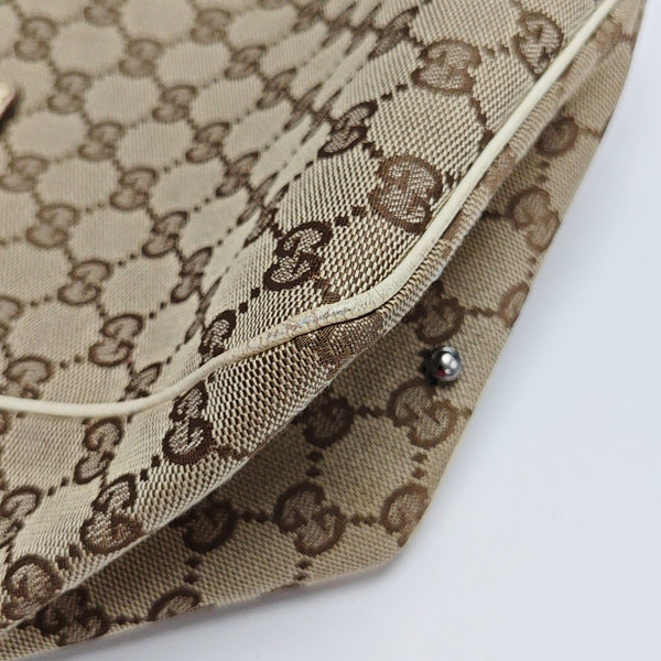 Monogram Canvas Tote Bag Beige