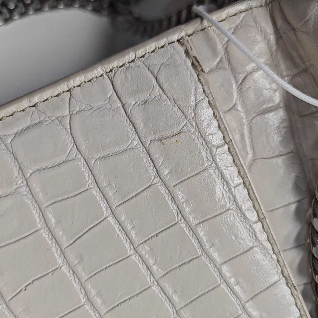 SUNSET Medium Calfskin White