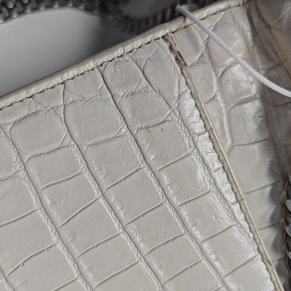SUNSET Medium Calfskin White