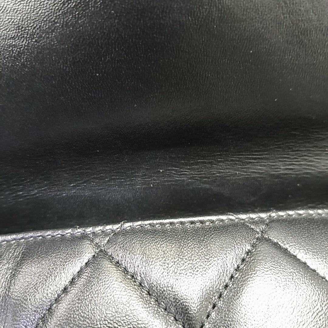 WOC Quilted Lambskin Black