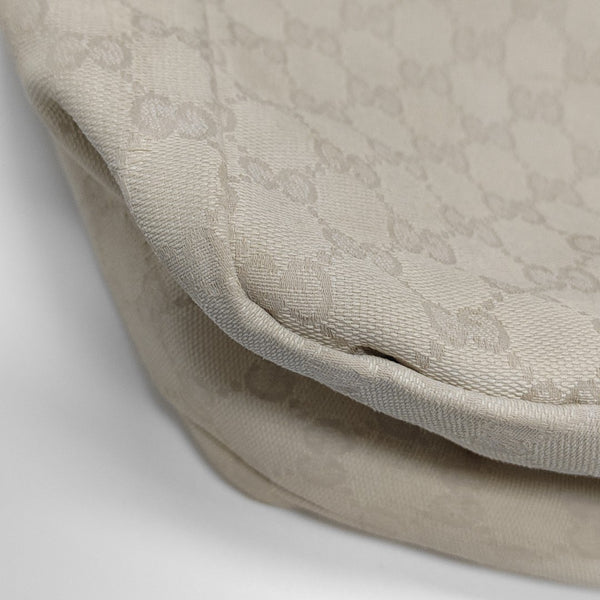 Monogram Canvas Shoulder Bag White