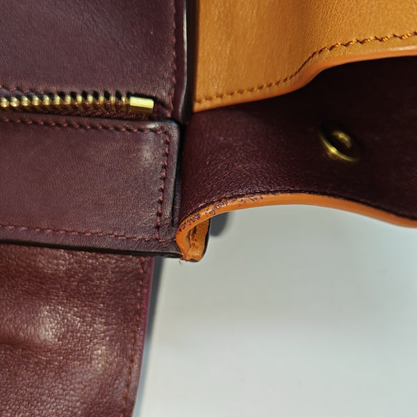 TRAPEZE Small Calfskin Red