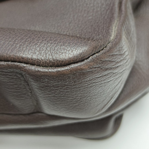 Calfskin Shoulder Bag Brown