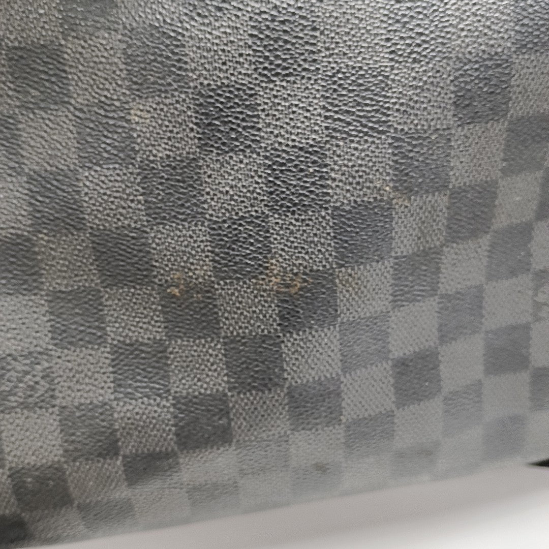 DISTRICT MM Damier Graphite Coated Canvas Gray