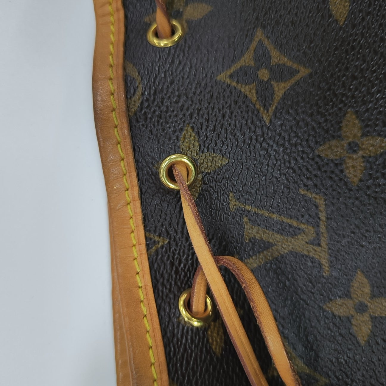 NÉONOÉ Nano Monogram Coated Canvas Brown