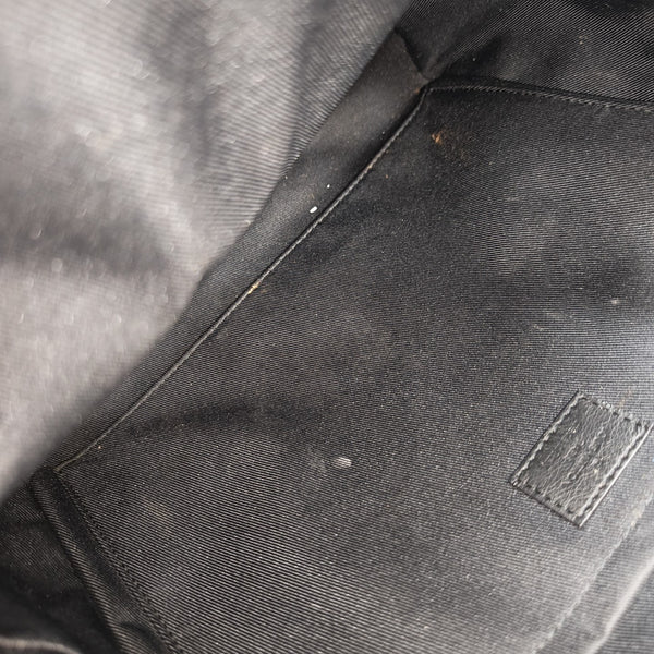 Monogram Coated Canvas Backpack Brown