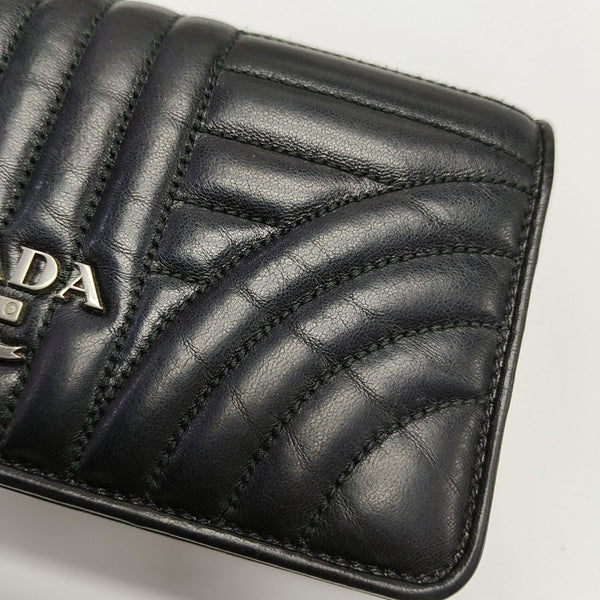 Diagramme Mini Quilted Lambskin Black