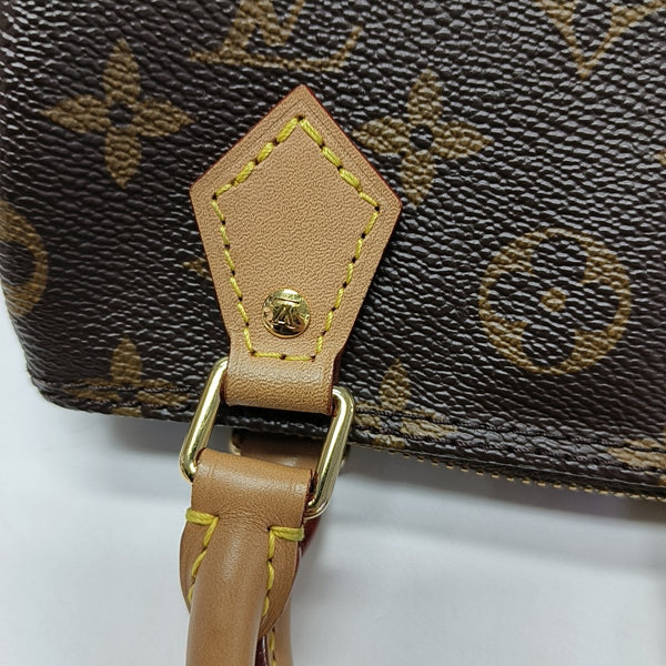 SPEEDY Nano Monogram Coated Canvas Brown