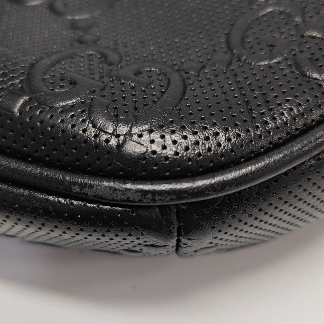 Monogram Calfskin Belt Bag Black