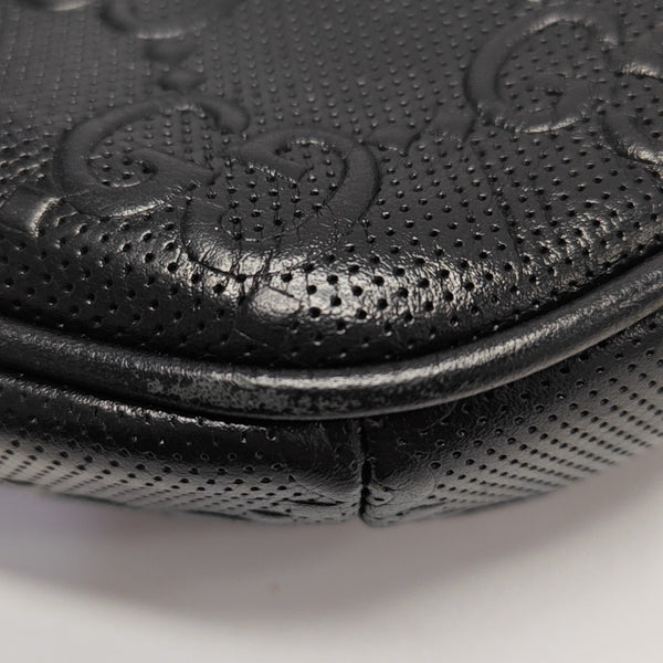 Monogram Calfskin Belt Bag Black