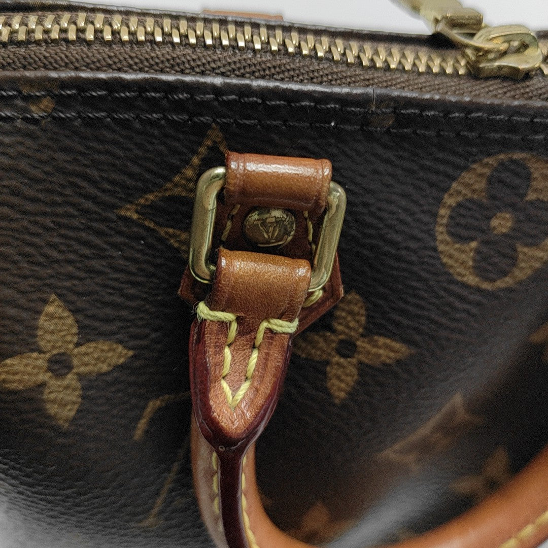 SPEEDY Nano Monogram Coated Canvas Brown
