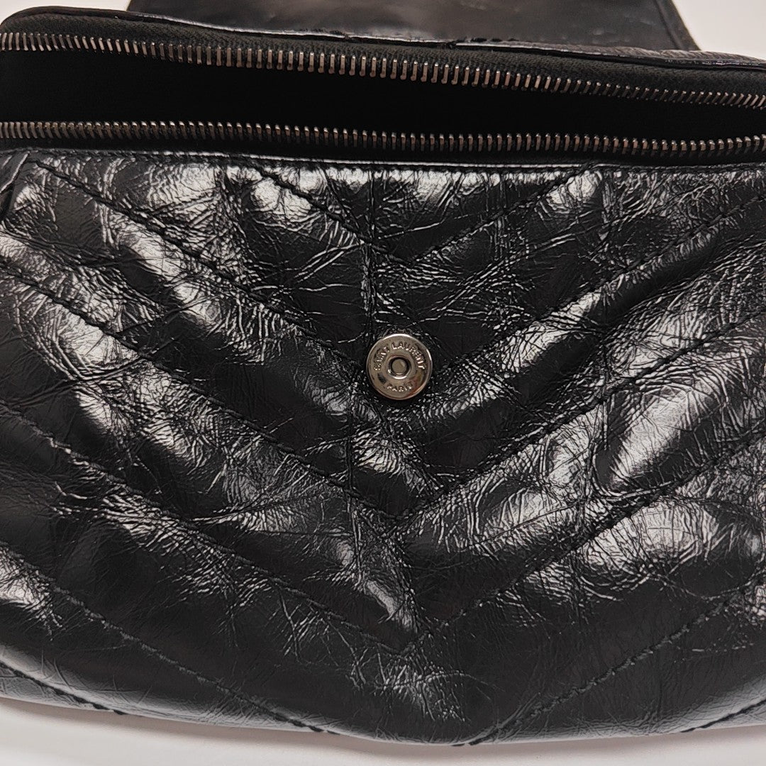 Calfskin Shoulder Bag Black