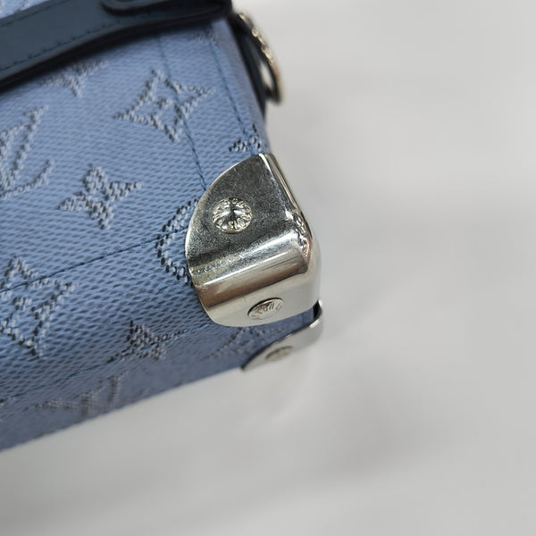 SOUL TRUNK Monogram Coated Canvas Blue