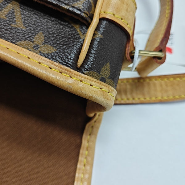 SAC GIBECIERE PM Monogram Coated Canvas Brown