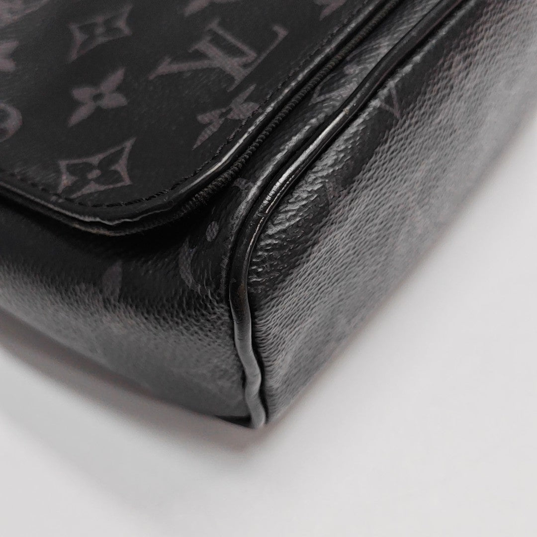 DISTRICT PM Monogram Coated Canvas Black