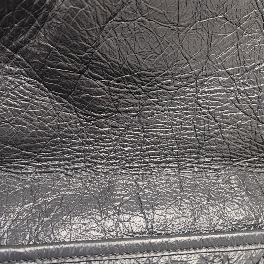 NIKI Medium Chevron Calfskin Gray