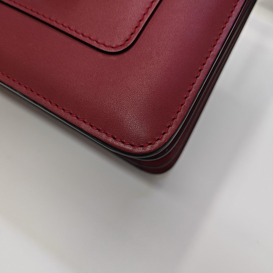 SERPENTI FOREVER Small Quilted Calfskin Red