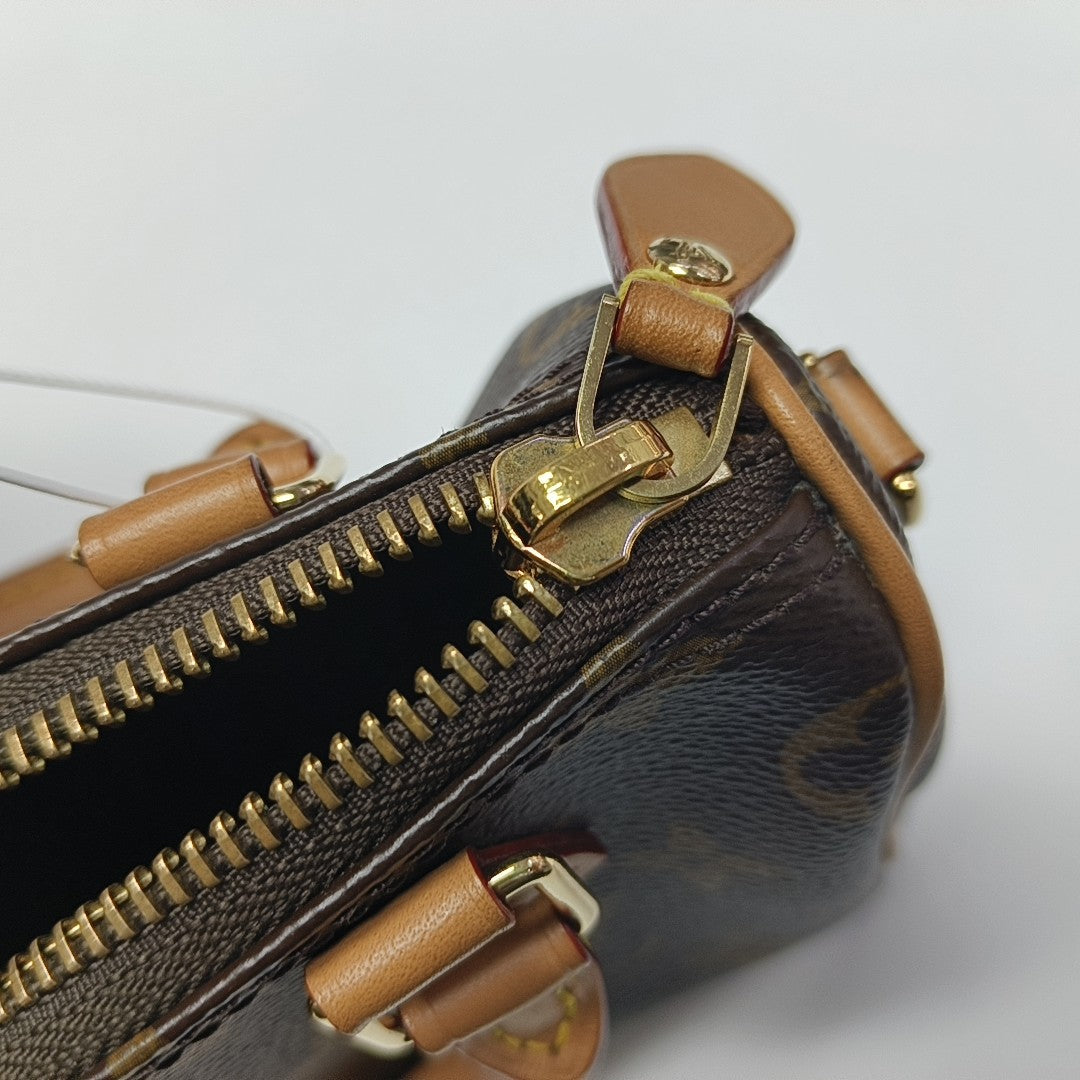 SPEEDY Nano Monogram Coated Canvas Brown