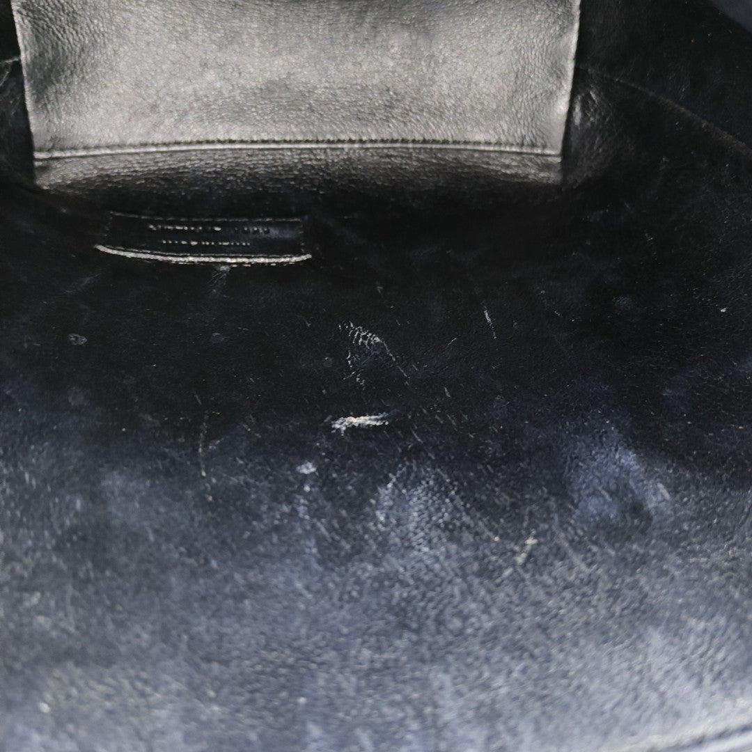 Calfskin Shoulder Bag Black
