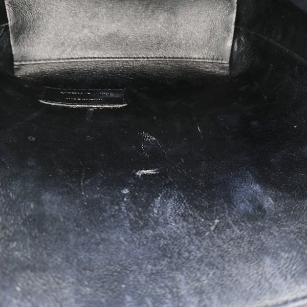 Calfskin Shoulder Bag Black