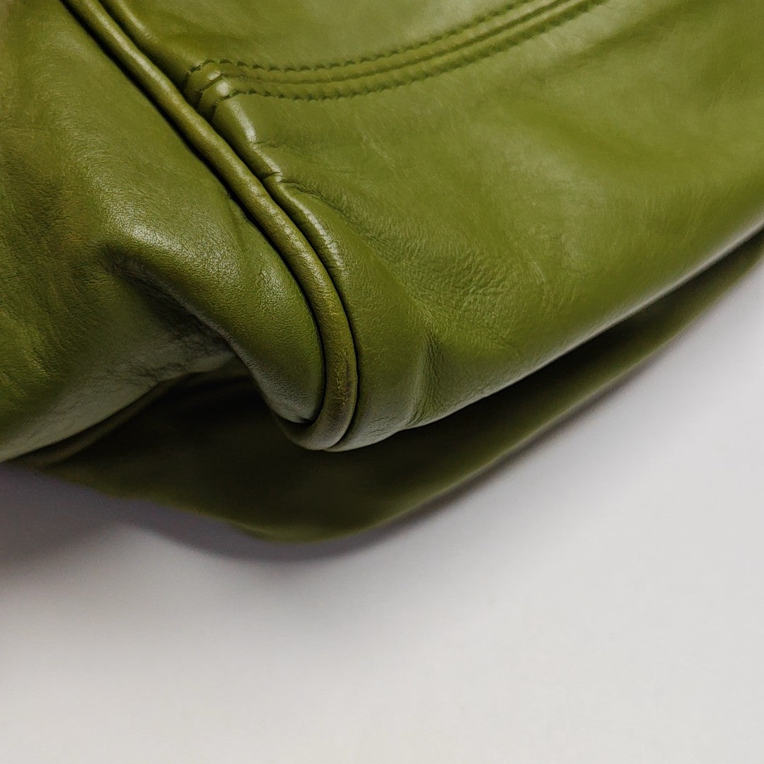 Calfskin Shoulder Bag Green