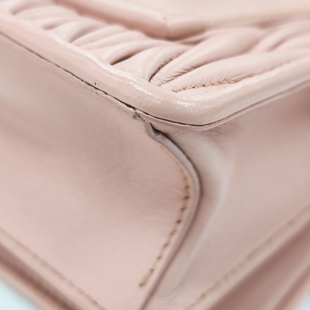 My Miu Quilted Lambskin Pink