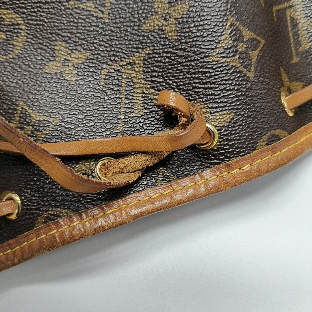 NÉONOÉ Nano Monogram Coated Canvas Brown