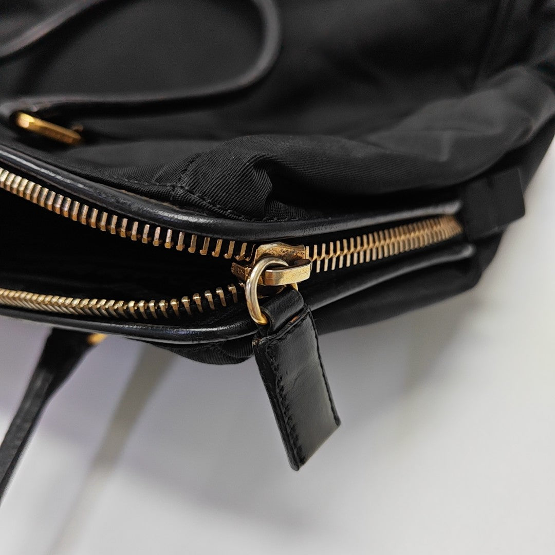 Nylon Tote Bag Black
