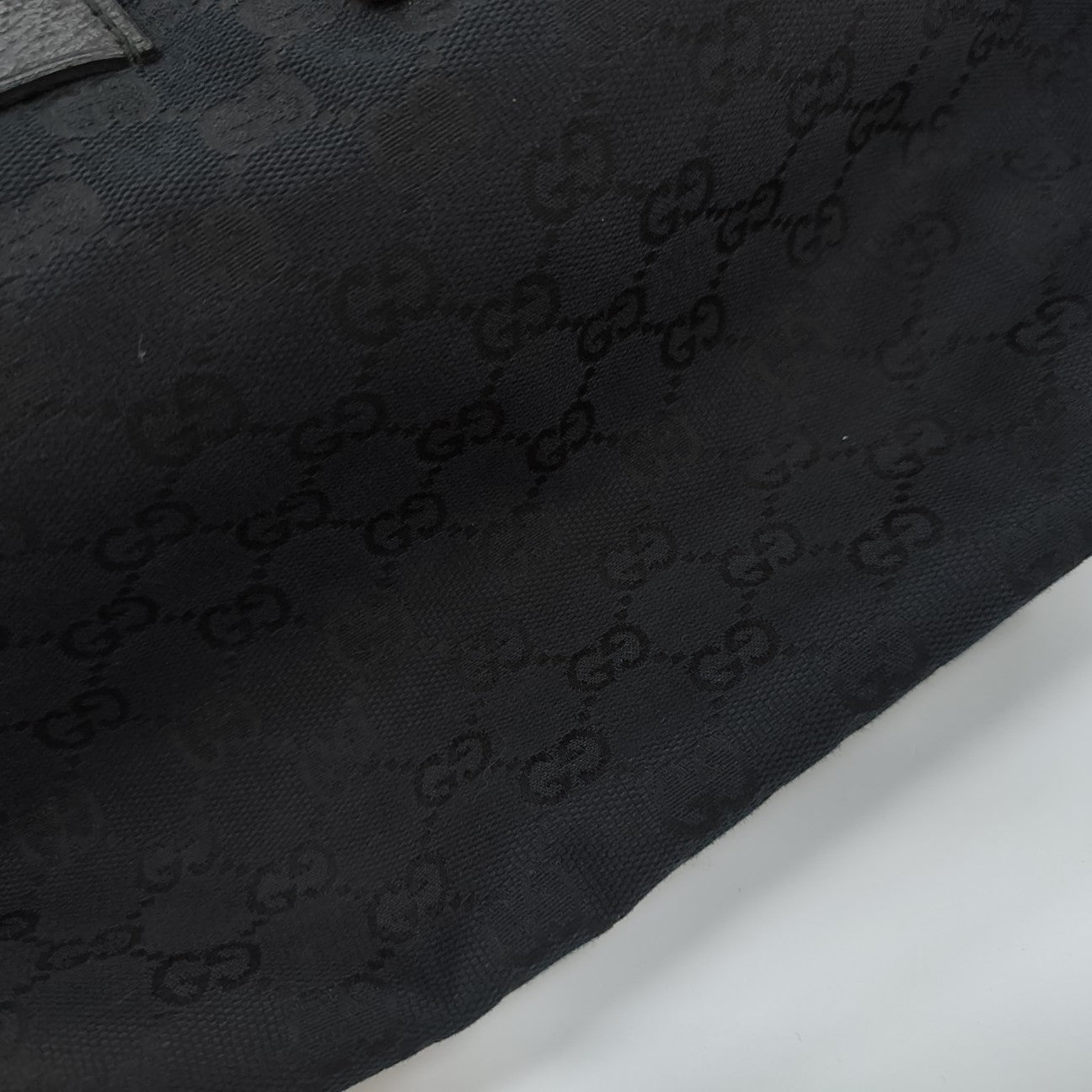 Monogram Canvas Tote Bag Black