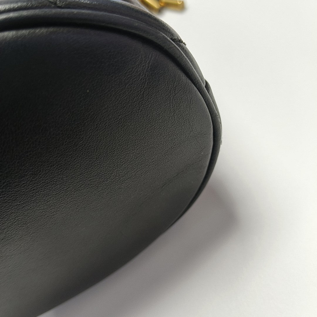 GG Marmont Mini Quilted Calfskin Black