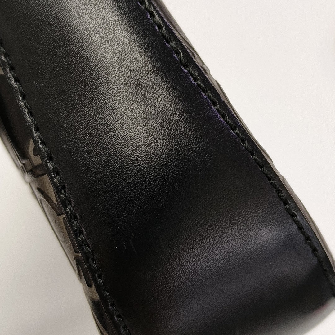 Calfskin Top Handle Bag Black