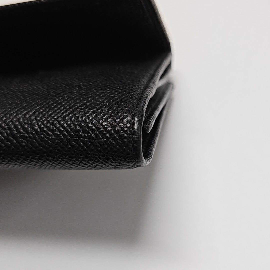 BVLGARI Calfskin Black Wallet