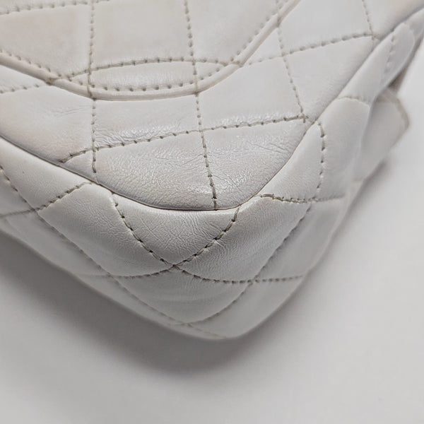 CLASSIC FLAP Mini Quilted Lambskin White