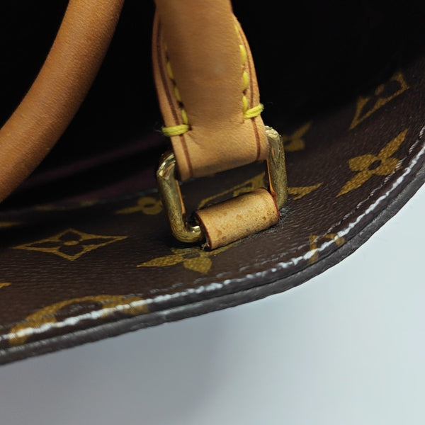 MONTAIGNE MM Monogram Coated Canvas Brown