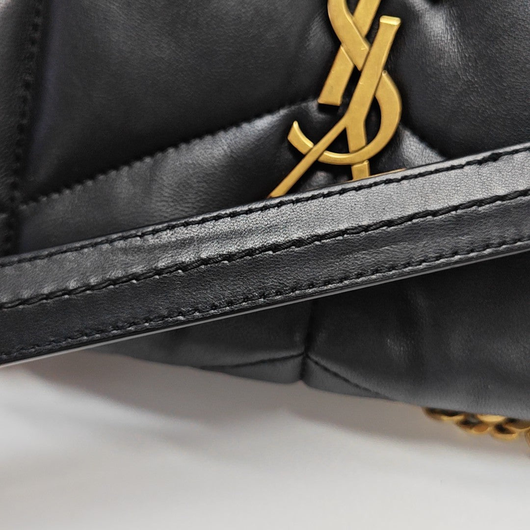 PUFFER Small Quilted Lambskin Black