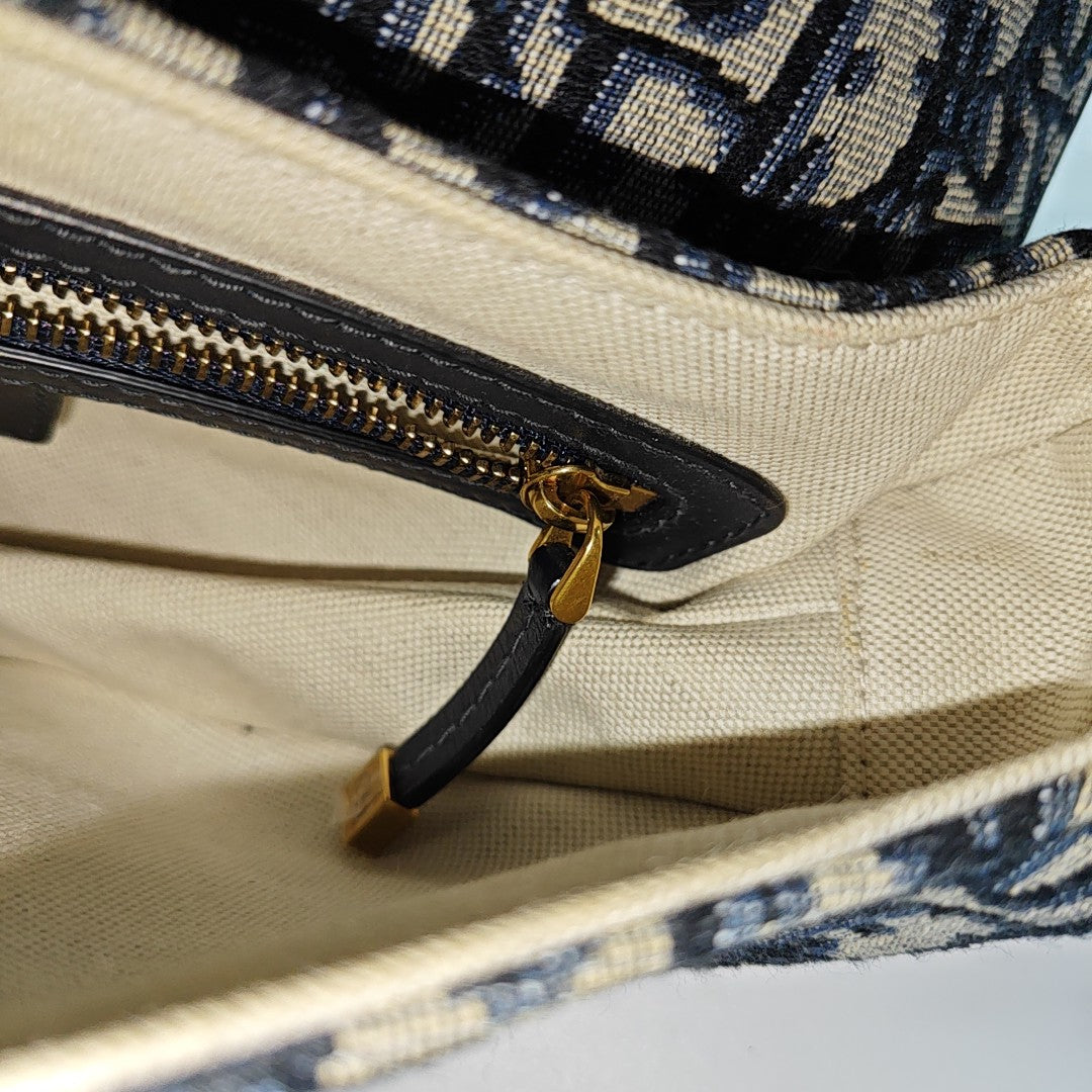 Saddle Mini Oblique Fabric Blue